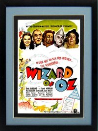 Wizard of Oz Movie Ad Poster Framed 15x12