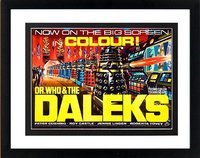 Framed "Doctor Who" Poster Highest Quality
