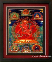 Bhuddhist Art Poster Tibet Kurukulla Print Framed Finest Quality