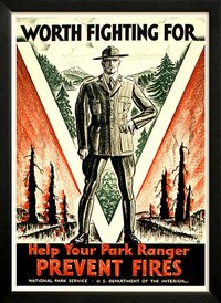 National Park Rangers 1930s Custom Framed Print A+ Quality