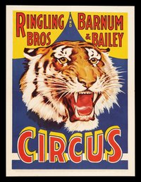 Ringling Bros. Barnum Bailey Circus Vintage Style Poster High Quality Framing