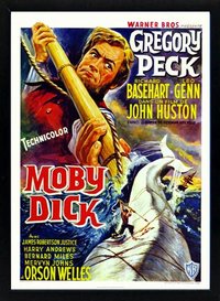 Moby Dick Movie Poster Framed