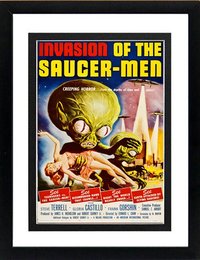 Invasion Of The Saucer Men Movie poster Custom Framed Many Sizes