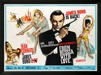 James Bond from Russia With Love Custom Framed Movie Poster Framed