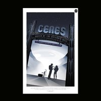 NASA Retro StyleTravel Poster Ceres, Finest Quality, Many Sizes Available