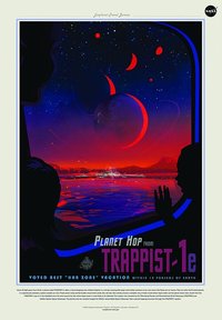 NASA Travel Poster Interstellar Planet Hop Finest Quality, Many Sizes Available