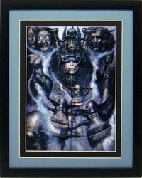 H.R. Giger Illuminatus Framed Poster Print Custom Framed Many Sizes