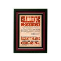 Houdini Challenge Poster Magic Poster Vintage Style Custom Framed Prints