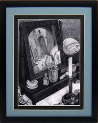 Still Life Mirror by M.C. Escher Framed Poster Print Custom Framed Many Sizes