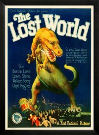 Lost World 1925 Dinosaur Movie Poster Framed