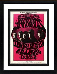 Yardbirds Poster Framed Highest Quality Framed & Mated