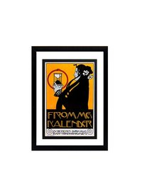 Framed Vintage Style French Advertisement Poster