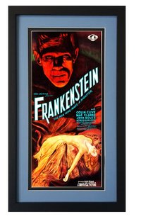 Frankenstein 1931 Movie Poster Framed Double Mat Print