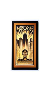 Large Metropolis Poster Metalic Gold Mat Finest Quality