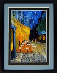 Van Gogh Prints Starry Night, River Rhone, Cafe Terrace Framed