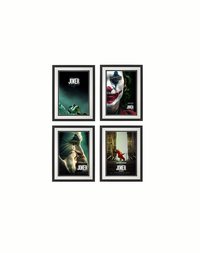 The Joker Movie 2019 Framed Posters Highest Quality Set of 4
