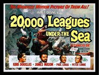 20000 Leauges Under The Sea Poster Framed