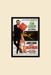 James Bond Goldfinger Custom Framed Movie Poster