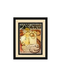 Alphonse Mucha Poster Print "Salon Des Cent"  Framed