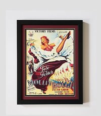 Mulin Rouge 1952 Movie Poster Framed