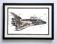Space Shuttle Poster Custom Framed Print A+ Quality
