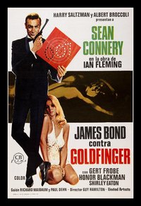 James Bond Goldfinger Custom Framed Movie Poster
