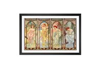 Mucha Poster Times of the Day Art Nuveau Print