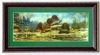Dinosaur Panorama Print Art by Charles Knight