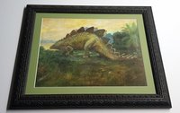 Stegosaurus Dinosaurs Framed Print Museum Mural