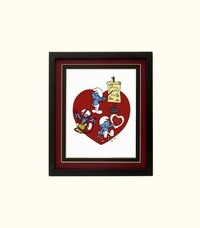 Smurfs Poster Valentines Day Framed Highest Quality