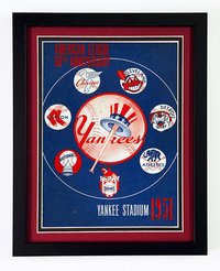 New York Yankees Poster Framed