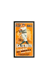 Yankees Babe Ruth Movie Framed Poster