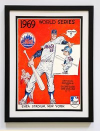 New York Mets 1969 Poster Framed