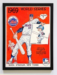 NY Mets Poster Framed
