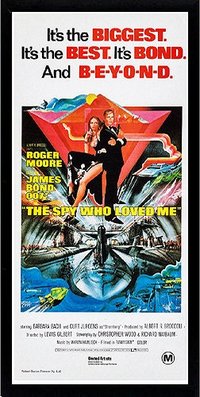 James Bond The Spy Who Loved Me Framed Poster