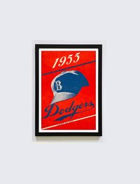 Dodgers 1955 Poster Framed