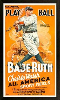 Yankees Babe Ruth Movie Framed Poster