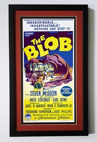 The Blob Movie Poster Framed Double Mat Print