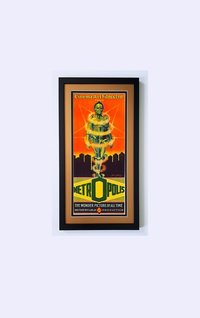 Rare Metropolis Poster Metalic Gold Mat Finest Quality