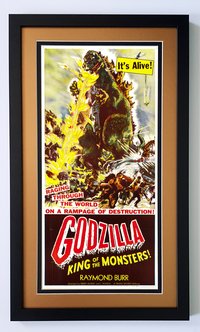 Godzilla King of Monsters Poster Metalic Gold Mat