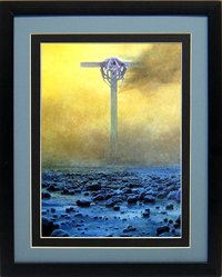 Beksinski Poster Art Print Burning Cross