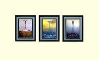 Beksinski Surreal Art Poster Set Crosses
