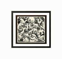 Escher Framed Poster Print Mosaic