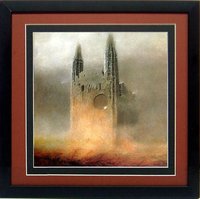 Beksinski Poster Surreal Art Cathedral Ruins