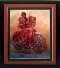 Beksinski Poster Art Print Ghost Biker