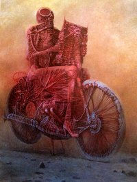 Beksinski Poster Art Print Ghost Biker