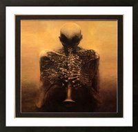 Beksinski Art Poster Horn Player