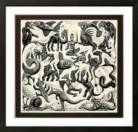 Escher Framed Poster Print Mosaic