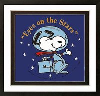 Snoopy Poster Eyes on the Prize Framed