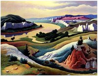Canvas Print Thomas Hart Benton Lewis and Clark Expedition